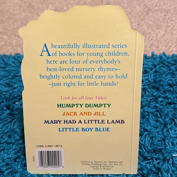 🎉2/$15🎉Mary had a little lamb, board book, 1997 - Picture 2 of 6